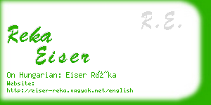 reka eiser business card
